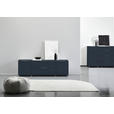 LOWBOARD  181/54/40 cm 2 Schublade(n) stehend  - Anthrazit/Alufarben, Design, Glas/Holzwerkstoff (181/54/40cm) - Voleo