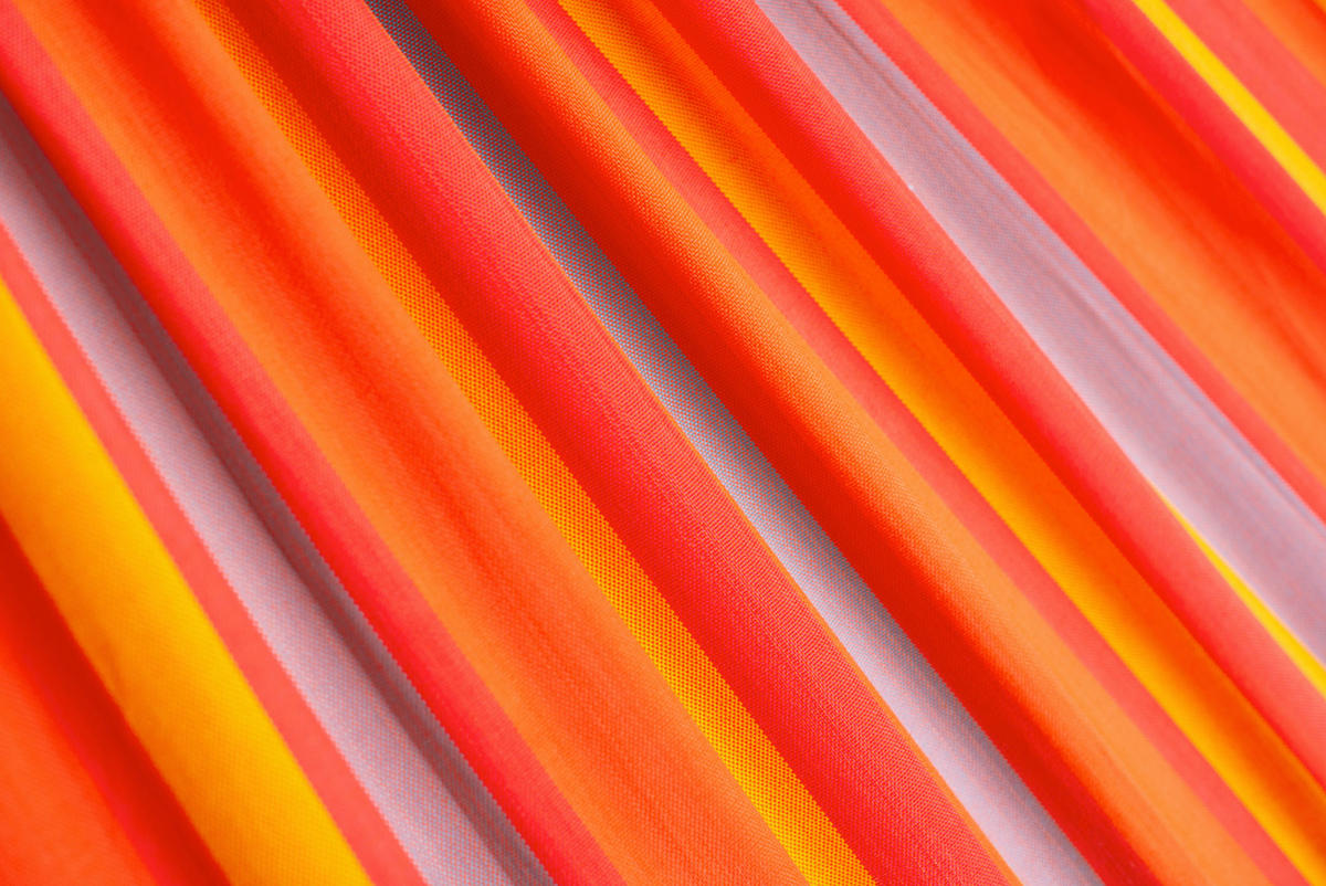 HÄNGESESSEL comfort outdoor 110/160/180 cm  - Gelb/Rot, LIFESTYLE, Holz/Textil (110/160/180cm) - La Siesta