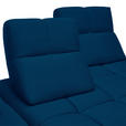 ECKSOFA in Struktur Blau  233/313 cm  - Blau/Schwarz, Design, Kunststoff/Textil (233/313cm) - Emilio Belluti