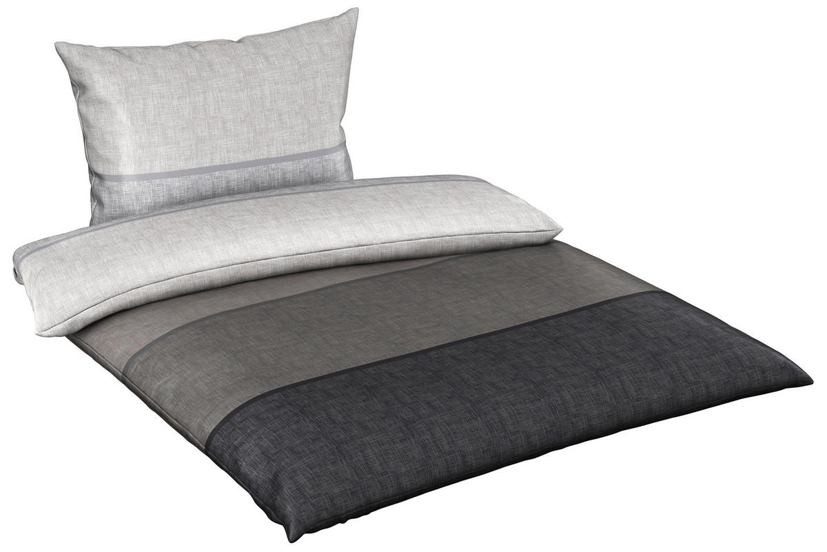 ÁGYNEMŰHUZAT-GARNITÚRA 140/200 cm  - szürke, Konventionell, textil (140/200cm) - Bio:Vio