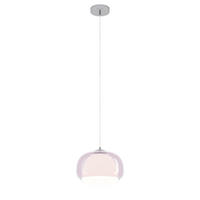 HÄNGELEUCHTE Belomontejo 30/150 cm  - Rosa/Weiß, Design, Glas/Metall (30/150cm) - Eglo