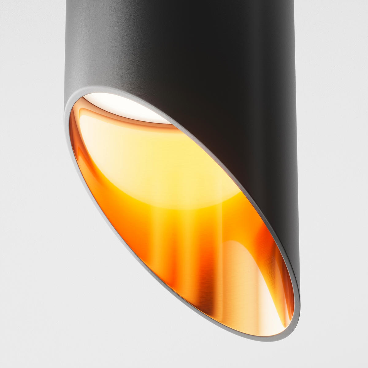 DECKENLEUCHTE Ceiling & Wall 6/15 cm   - Goldfarben/Schwarz, Trend, Metall (6/15cm) - MAYTONI