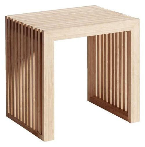 HOCKER Bambus  - KONVENTIONELL, Holz (45/43/35cm) - MID.YOU