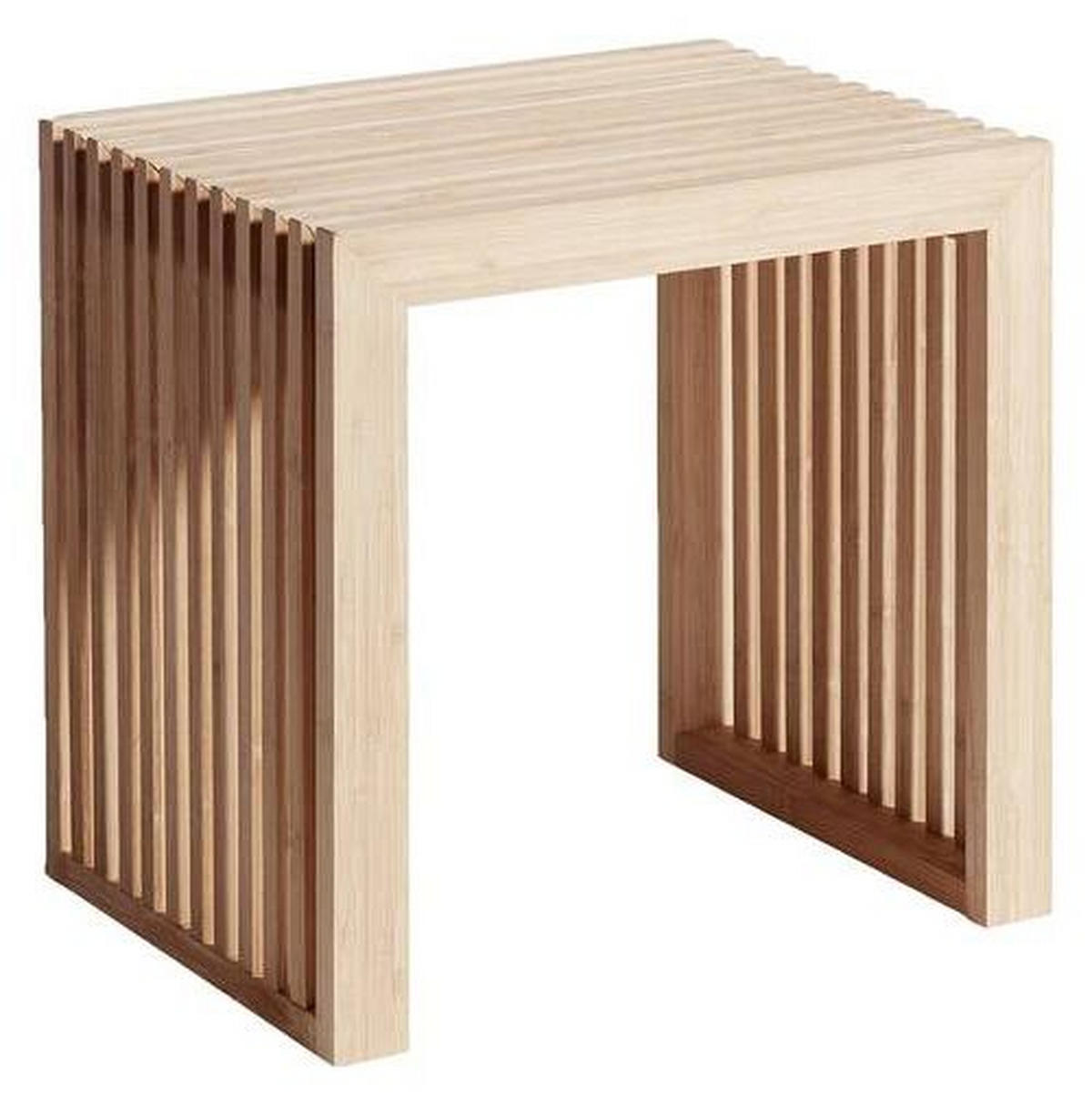 HOCKER Bambus  - KONVENTIONELL, Holz (45/43/35cm) - MID.YOU