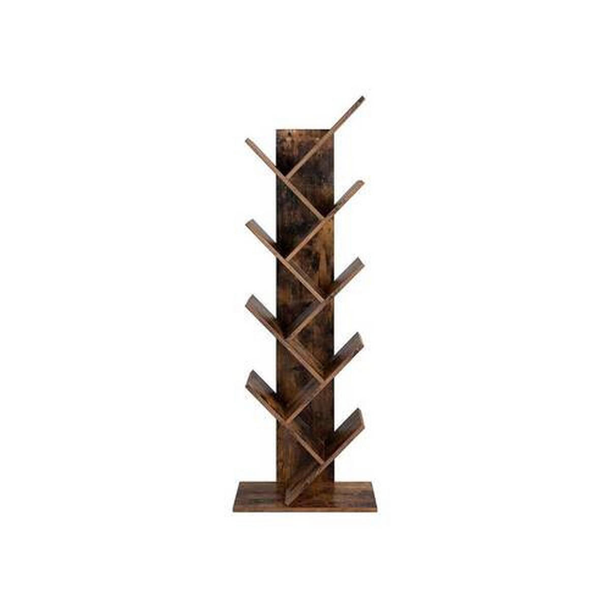 NÁSTENNÁ KNIŽNICA, hnedá, 50/141,5/25 cm - hnedá, Basics, kompozitné drevo (50/141,5/25cm) - Boxxx