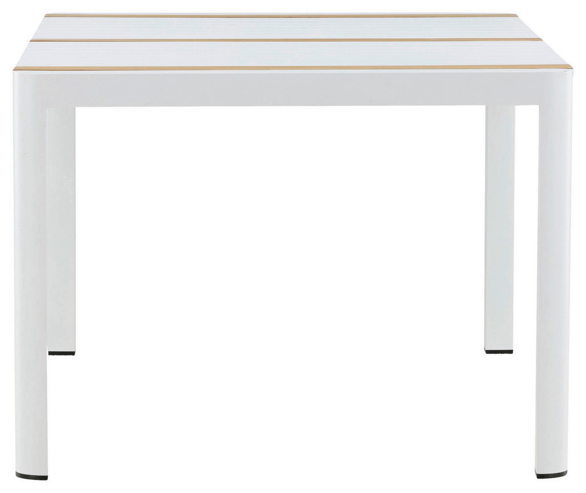 GARTENTISCH 90/75/150 cm  - Weiß, KONVENTIONELL, Holz/Metall (90/75/150cm) - Gardenson