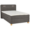 BOXBETT 120/200 cm  in Graubraun  - Graubraun, Konventionell, Holz/Textil (120/200cm) - Moderano
