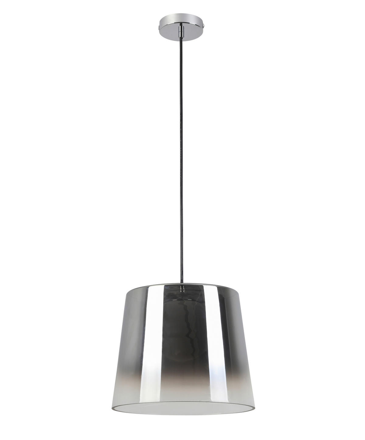LED-HÄNGELEUCHTE 27/22-120 cm  - Chromfarben/Schwarz, LIFESTYLE, Glas/Metall (27/22-120cm) - Dieter Knoll