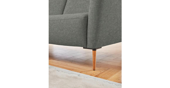 ECKSOFA  in Flachgewebe Graugrün  189/236 cm  - Eichefarben/Graugrün, Design, Holz/Textil (189/236cm) - Valnatura