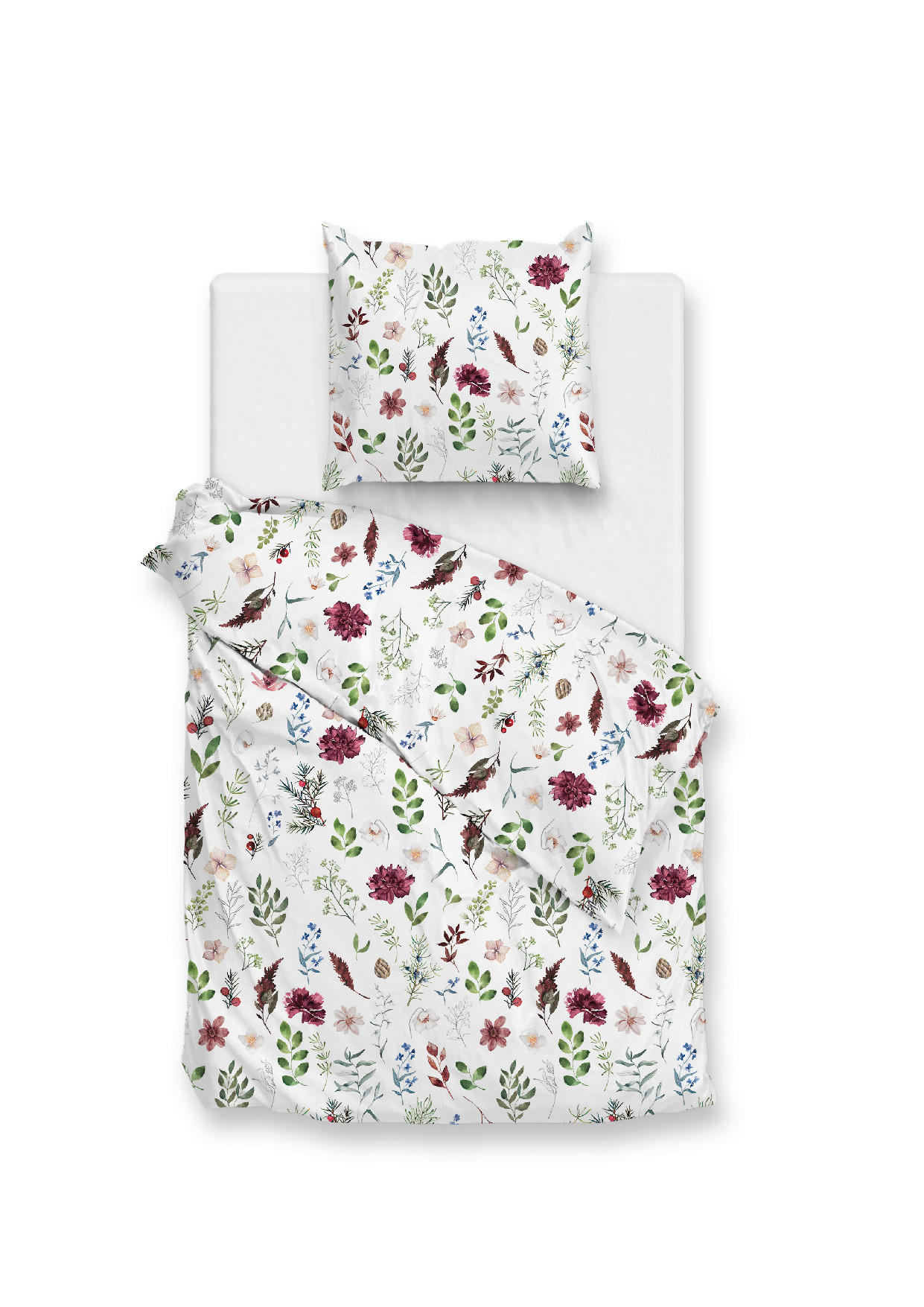 BETTWÄSCHE Celeste Flanell 155/220 cm  - Weiß, Basics, Textil (155/220cm)