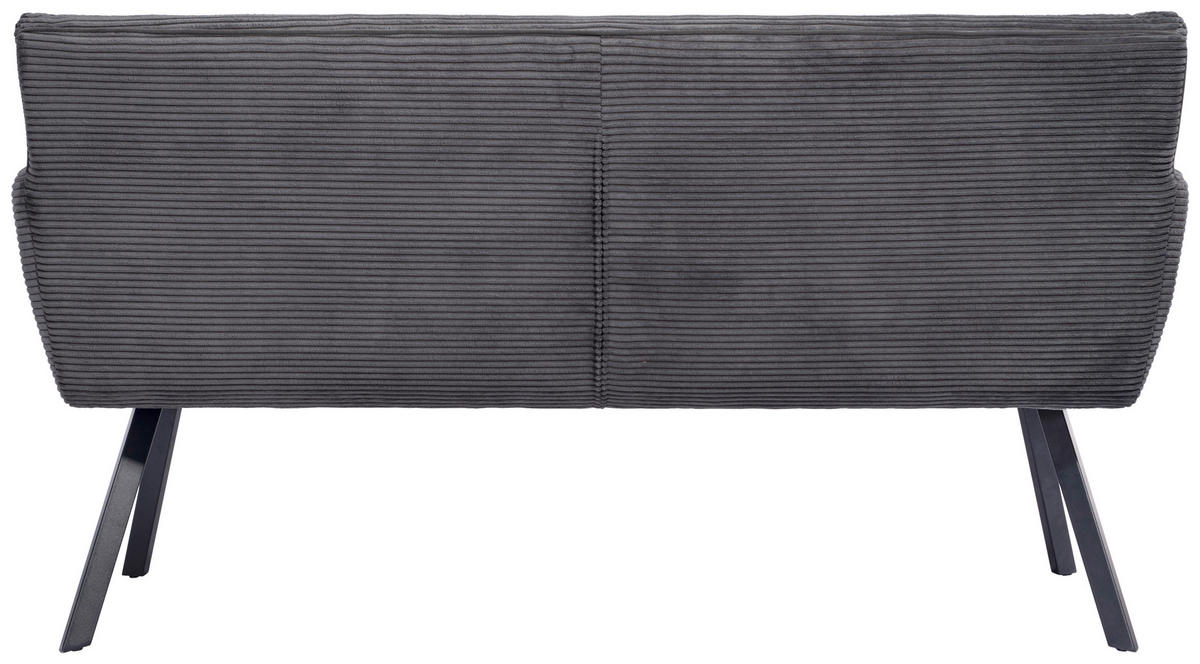 SITTBÄNK i metall, textil blågrå  - blågrå/svart, Design, metall/textil (170/88/65cm) - Stylife