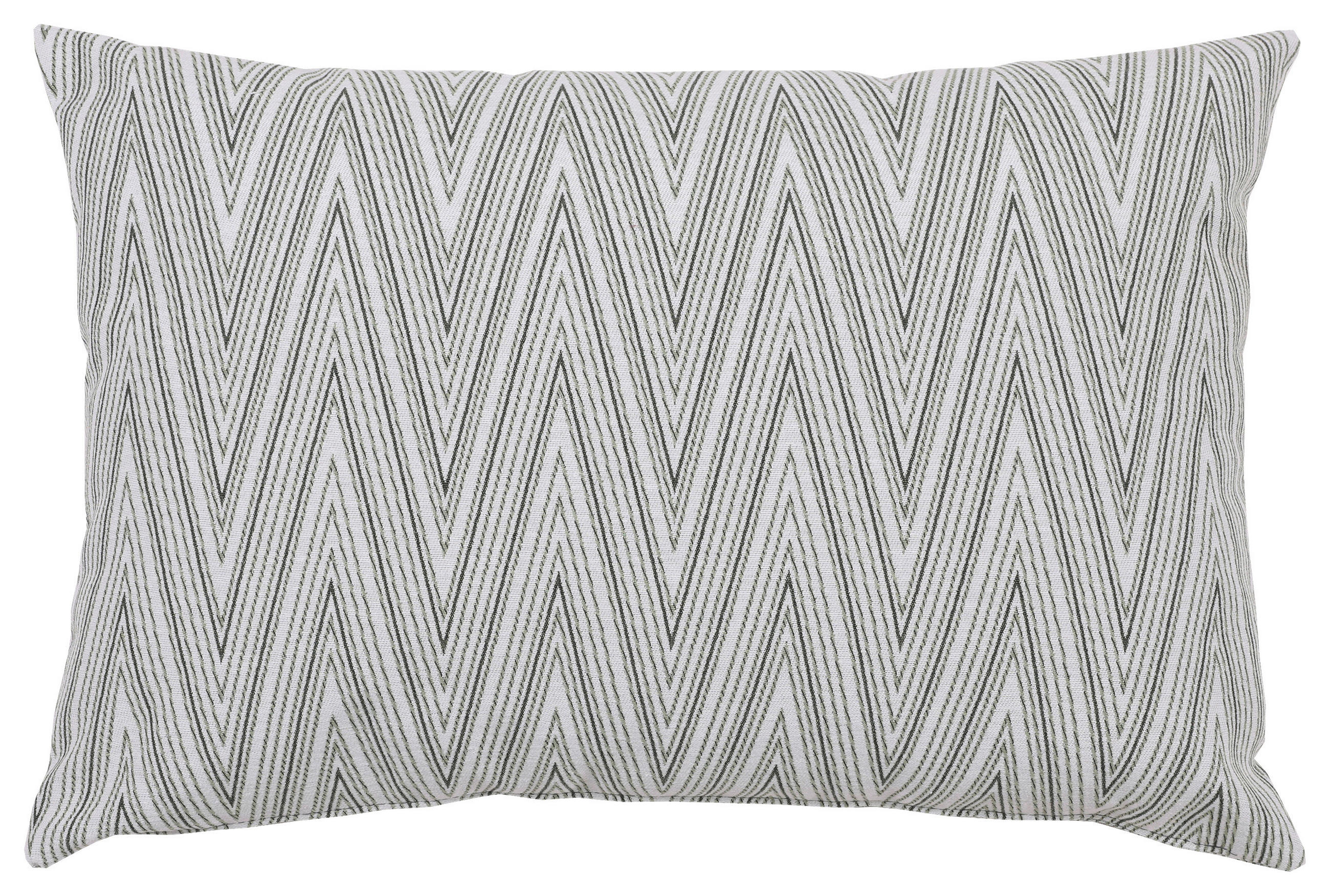 ZIERKISSEN in Grün Fischgrät 40/60 cm  - Grün, Basics, Textil (40/60cm)