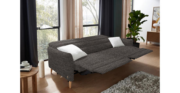 2-SITZER-SOFA in Webstoff Braun, Dunkelgrün  - Eiche Bianco/Dunkelgrün, Design, Holz/Textil (234-262/84/112cm) - Dieter Knoll