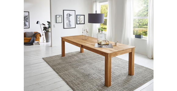 ESSTISCH Eichefarben rechteckig ausziehbar - Eichefarben, KONVENTIONELL, Holz (160-260/100/76cm) - Linea Natura