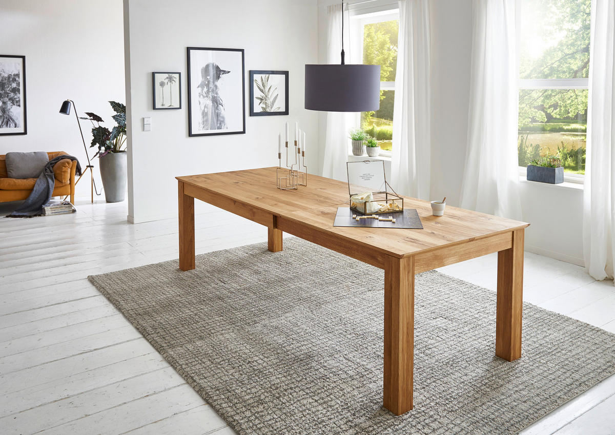 ESSTISCH Eichefarben rechteckig  ausziehbar  - Eichefarben, KONVENTIONELL, Holz (160-260/100/76cm) - Linea Natura
