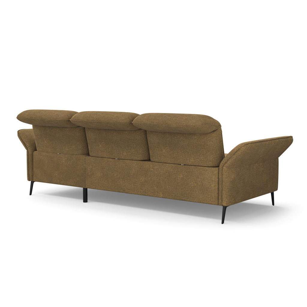 Thumbnail - Sit & More Ecksofa, Olivgrün, Textil, 4,5-Sitzer, Ottomane rechts, L-Form, 264x198 cm, Goldenes M, Oeko-Tex® Standard 10...