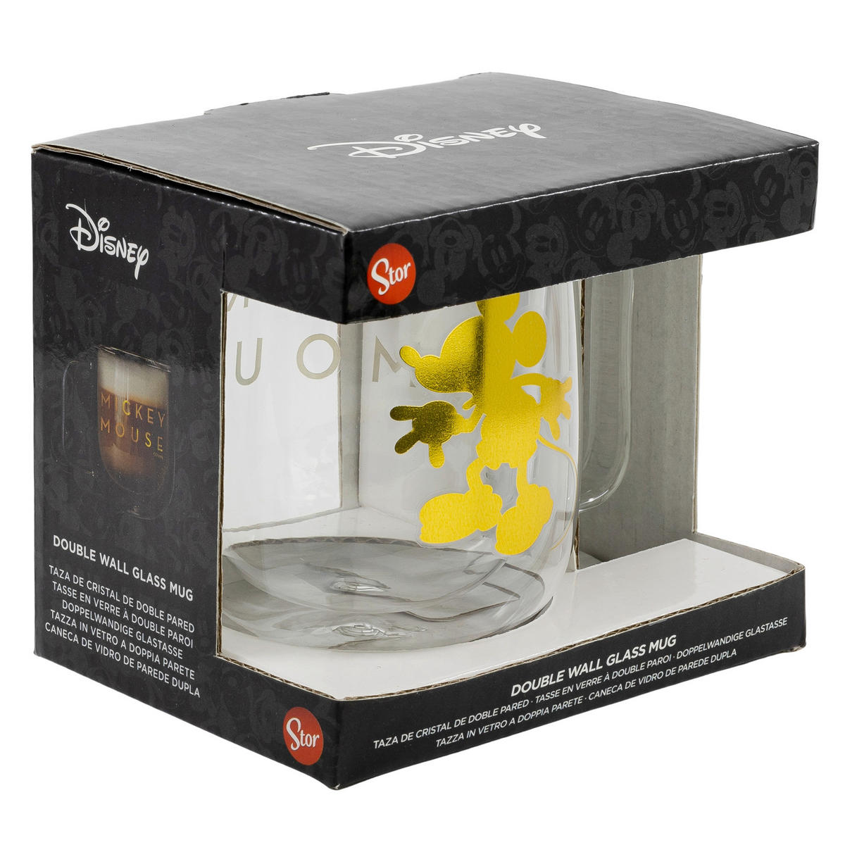 TEEGLAS Mickey Mouse   - Klar/Transparent, Design, Glas (290ml) - Disney