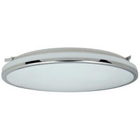 LED-DECKENLEUCHTE white² 33/5,7 cm   - Chromfarben, Basics, Kunststoff/Metall (33/5,7cm)