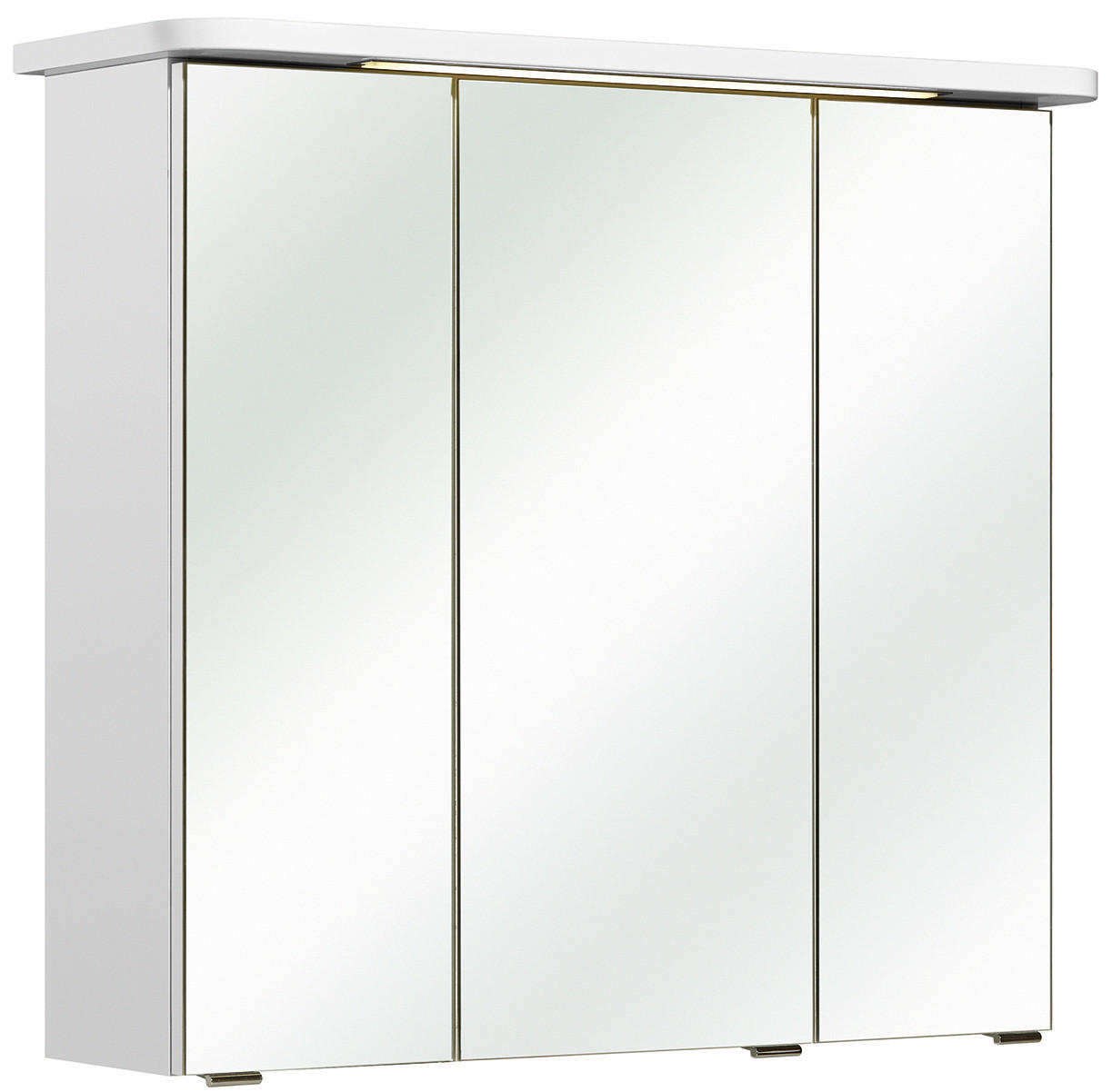 SPIEGELSCHRANK 75/72/20 cm  - Chromfarben/Weiß, KONVENTIONELL, Glas/Holzwerkstoff (75/72/20cm) - Pelipal