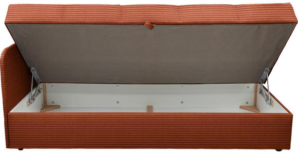 LIEGE  in Cord Rostfarben  - Rostfarben/Schwarz, Basics, Kunststoff/Textil (95/90/205cm) - Xora