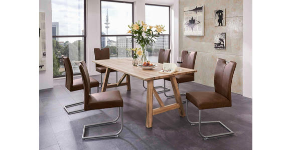 ESSTISCH in Holz 200/100/75 cm - Eichefarben, Design, Holz (200/100/75cm) - Valnatura
