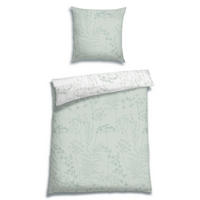 BETTWÄSCHE 2-teilig Flanell 135/200 cm  - Salbeigrün, Design, Textil (135/200cm) - Florella