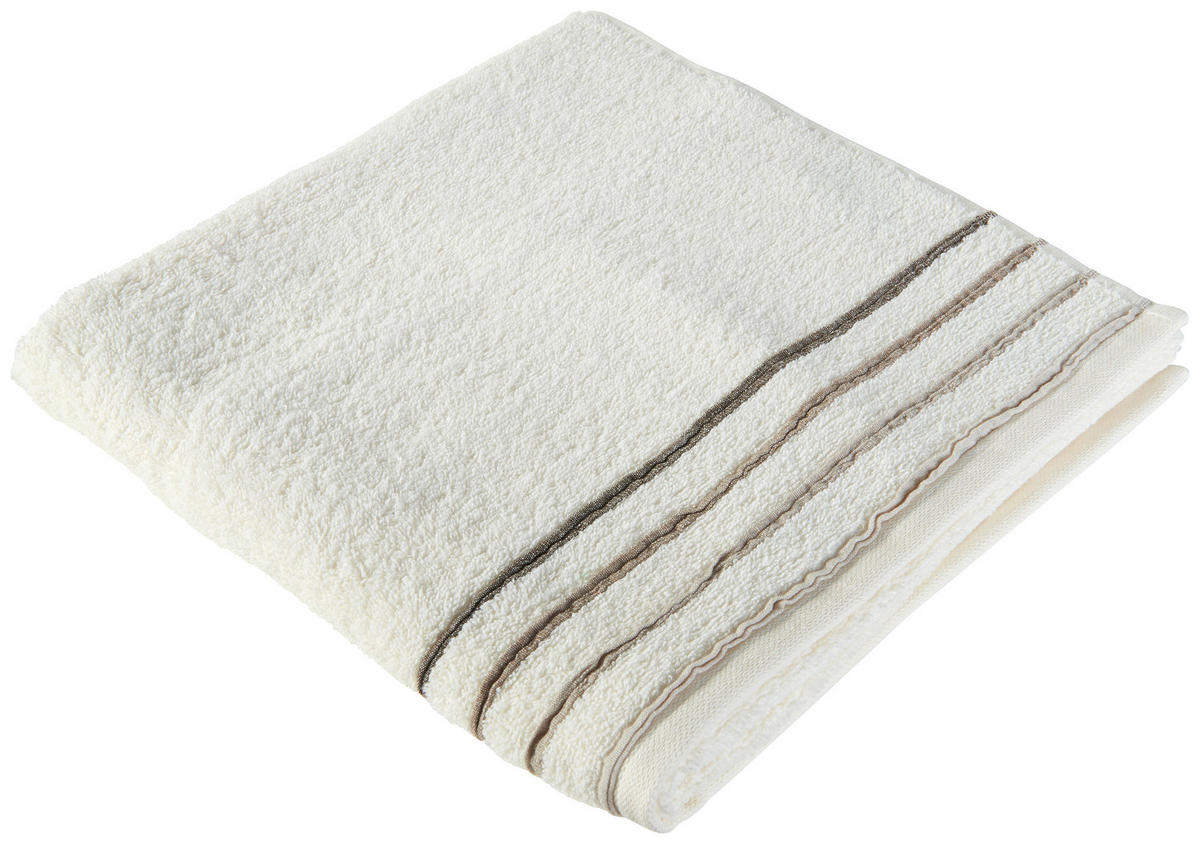 DUSCHTUCH 70/140 cm ELLA  - Weiß, KONVENTIONELL, Textil (70/140cm) - Esposa