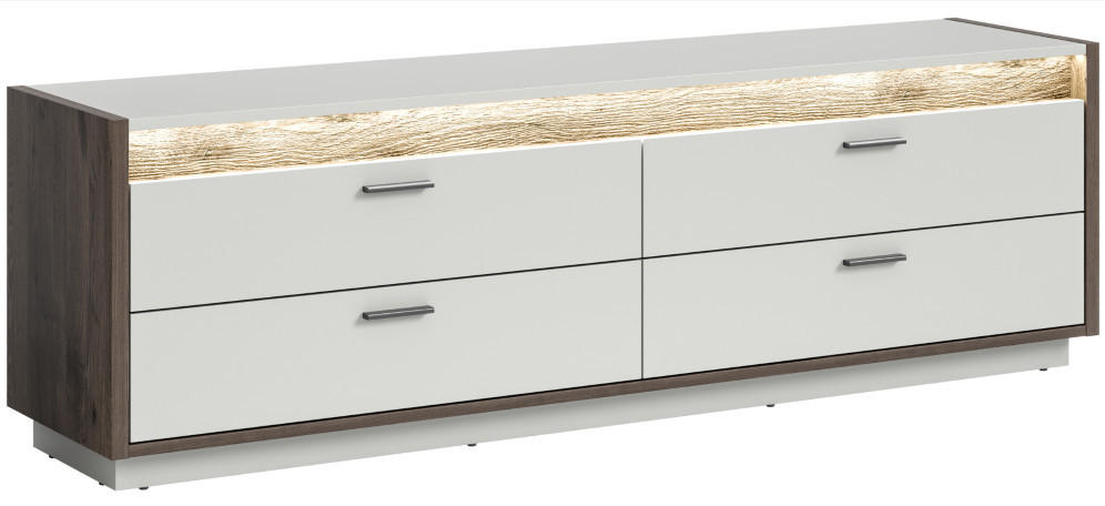 LOWBOARD  in 58/187/43 cm  - Design, Holzwerkstoff/Metall (58/187/43cm) - MID.YOU