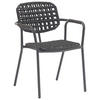 STAPELSESSEL Aluminium Graphitfarben, Schwarz  - Graphitfarben/Schwarz, Basics, Textil/Metall (60,5/80,5/57cm) - Zebra 
