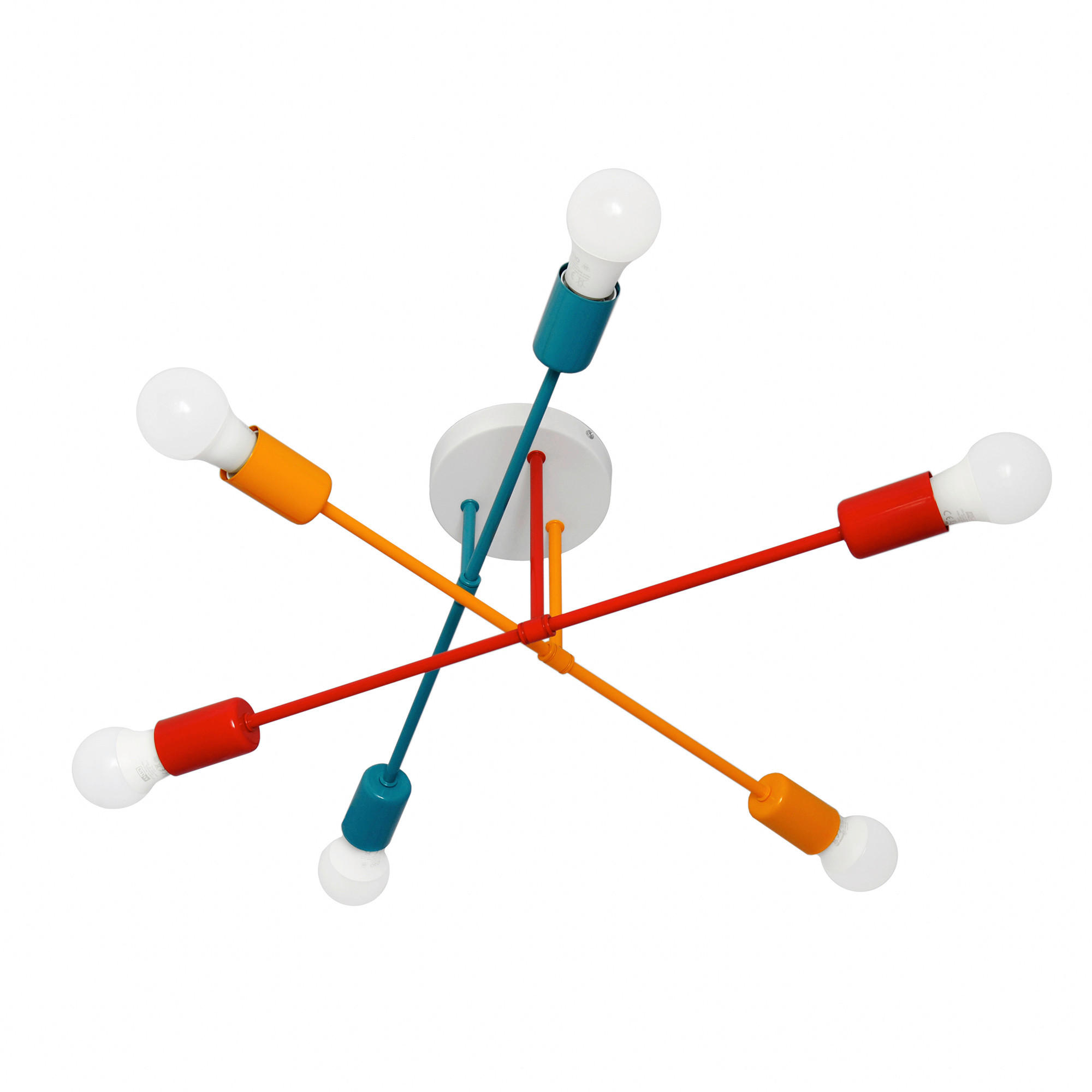 KINDERDECKENLEUCHTE 66/66/25 cm   - Multicolor, LIFESTYLE, Metall (66/66/25cm)