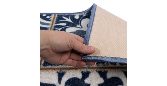 LÄUFER 80/250 cm Blau - Blau, Design, Kunststoff/Textil (80/250cm) - Novel