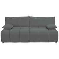 BOXSPRINGSOFA Chenille Dunkelgrün  inkl. Rückenkissen, Armlehnenkissen, Bettkasten, Schlaffunktion, Rücken echt, Liegefläche im Originalstoff  - Dunkelgrün/Schwarz, MODERN, Kunststoff/Textil (210/72/105cm) - Cantus