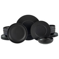 SERVIS Unico Schwarz 16 delar  - svart, Basics, keramik - Creatable