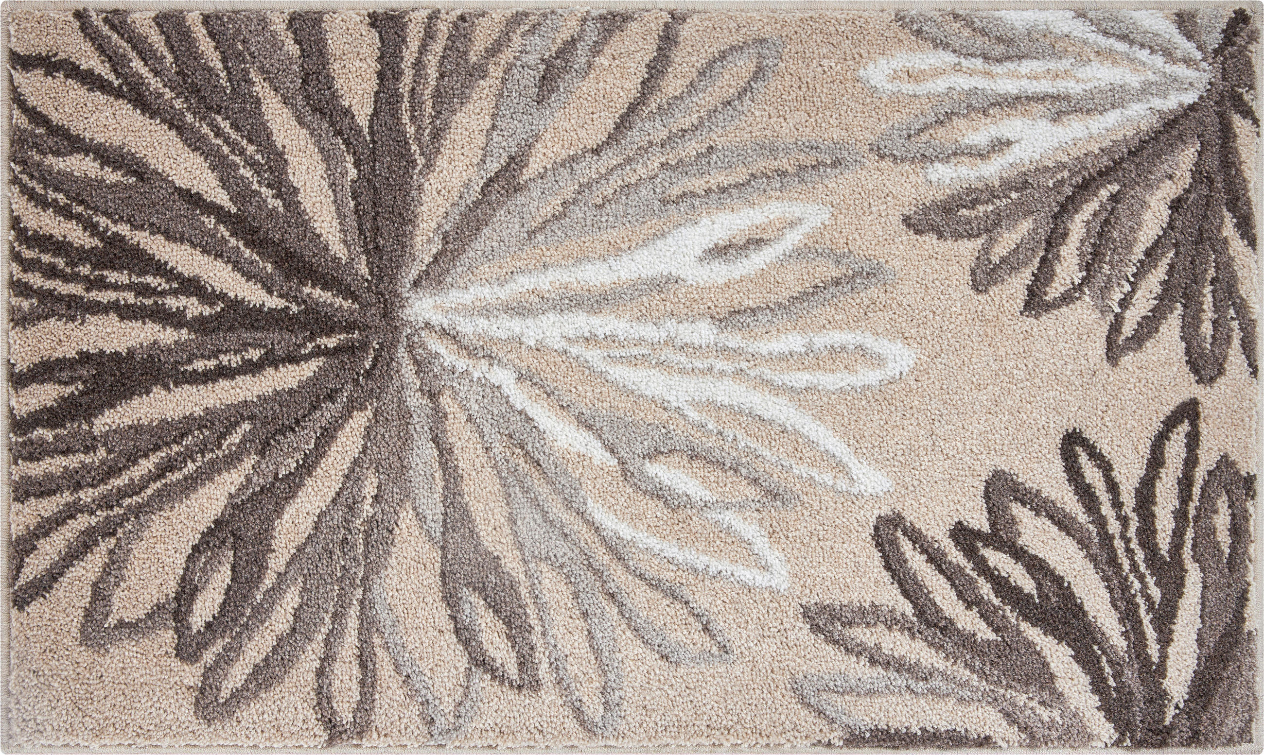 BADTEPPICH Art Taupe, Beige 70/120 cm  - Taupe/Beige, Basics, Kunststoff/Textil (70/120cm) - Grund