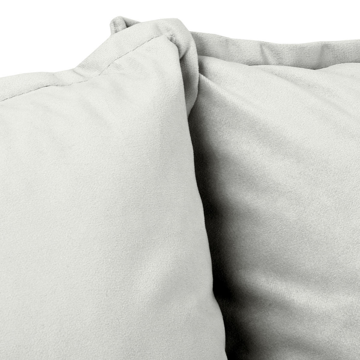 2-SITZER-SOFA JULI in Samt Grau  - Schwarz/Grau, Design, Holz/Textil (138/86/100cm) - P & B