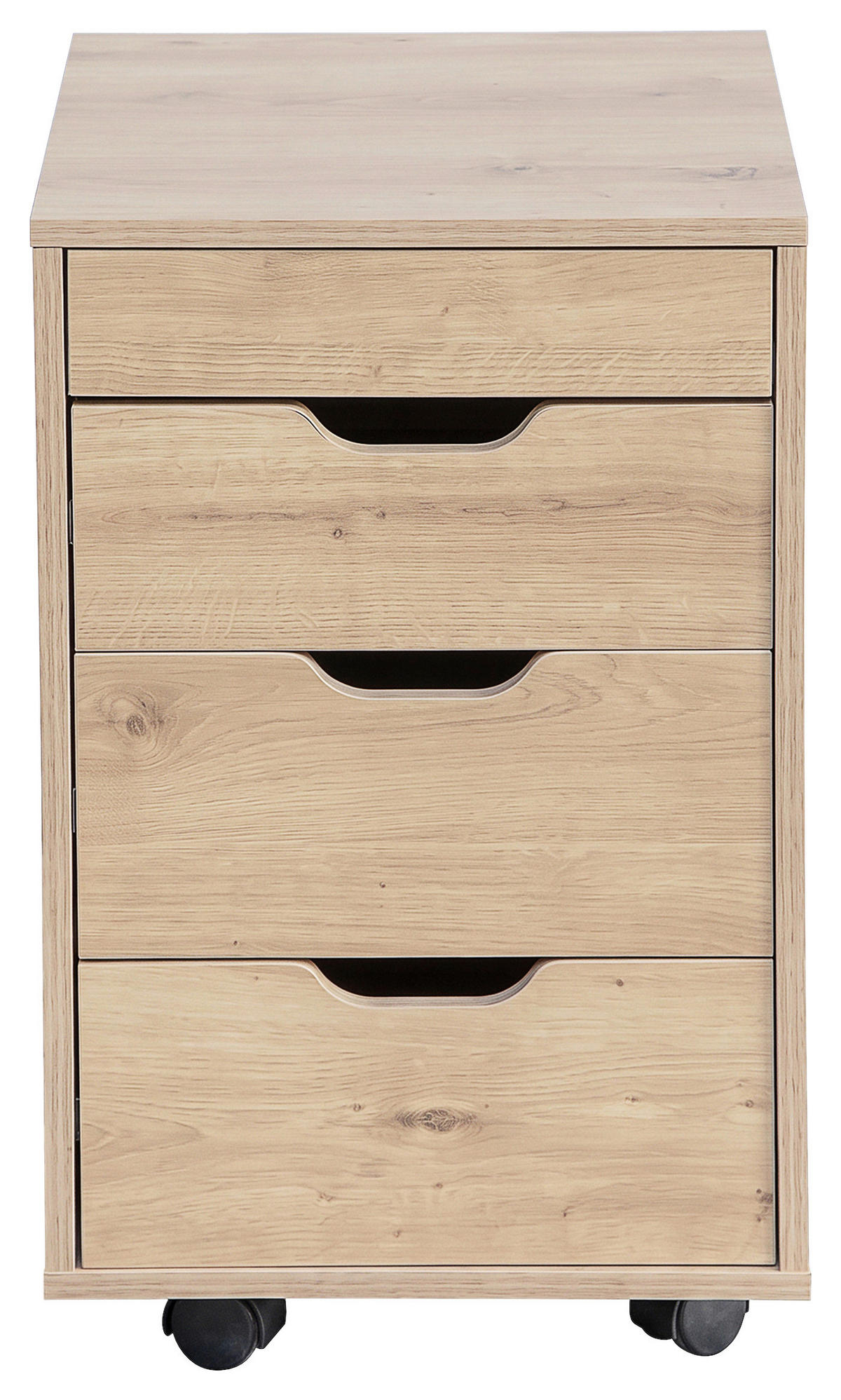 ROLLCONTAINER Eiche Artisan  - Eiche Artisan, KONVENTIONELL, Holzwerkstoff/Kunststoff (40/66,5/45cm) - Carryhome