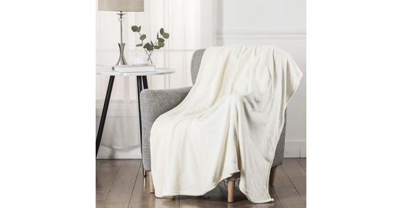 DECKE EMMA 140/190 cm - Weiß, Basics, Textil (140/190cm) - Novel