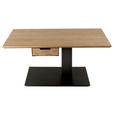COUCHTISCH in Holz, Metall, Holzwerkstoff 100/60/49-67 cm  - Wildeiche/Anthrazit, Design, Holz/Holzwerkstoff (100/60/49-67cm) - Novel