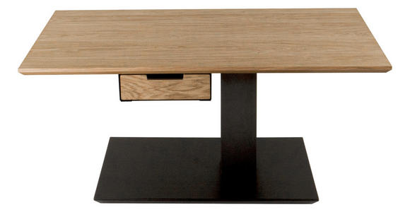 COUCHTISCH in Holz, Metall, Holzwerkstoff 100/60/49-67 cm  - Wildeiche/Anthrazit, Design, Holz/Holzwerkstoff (100/60/49-67cm) - Novel