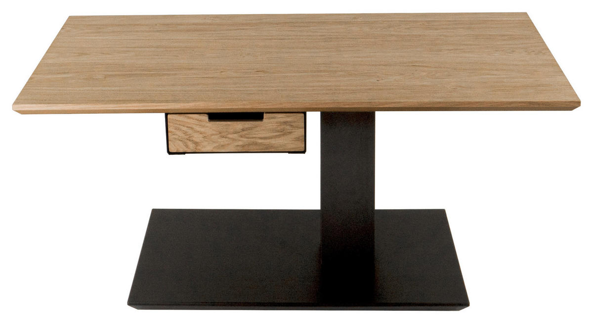 COUCHTISCH in Holz, Metall, Holzwerkstoff 100/60/49-67 cm  - Wildeiche/Anthrazit, Design, Holz/Holzwerkstoff (100/60/49-67cm) - Novel
