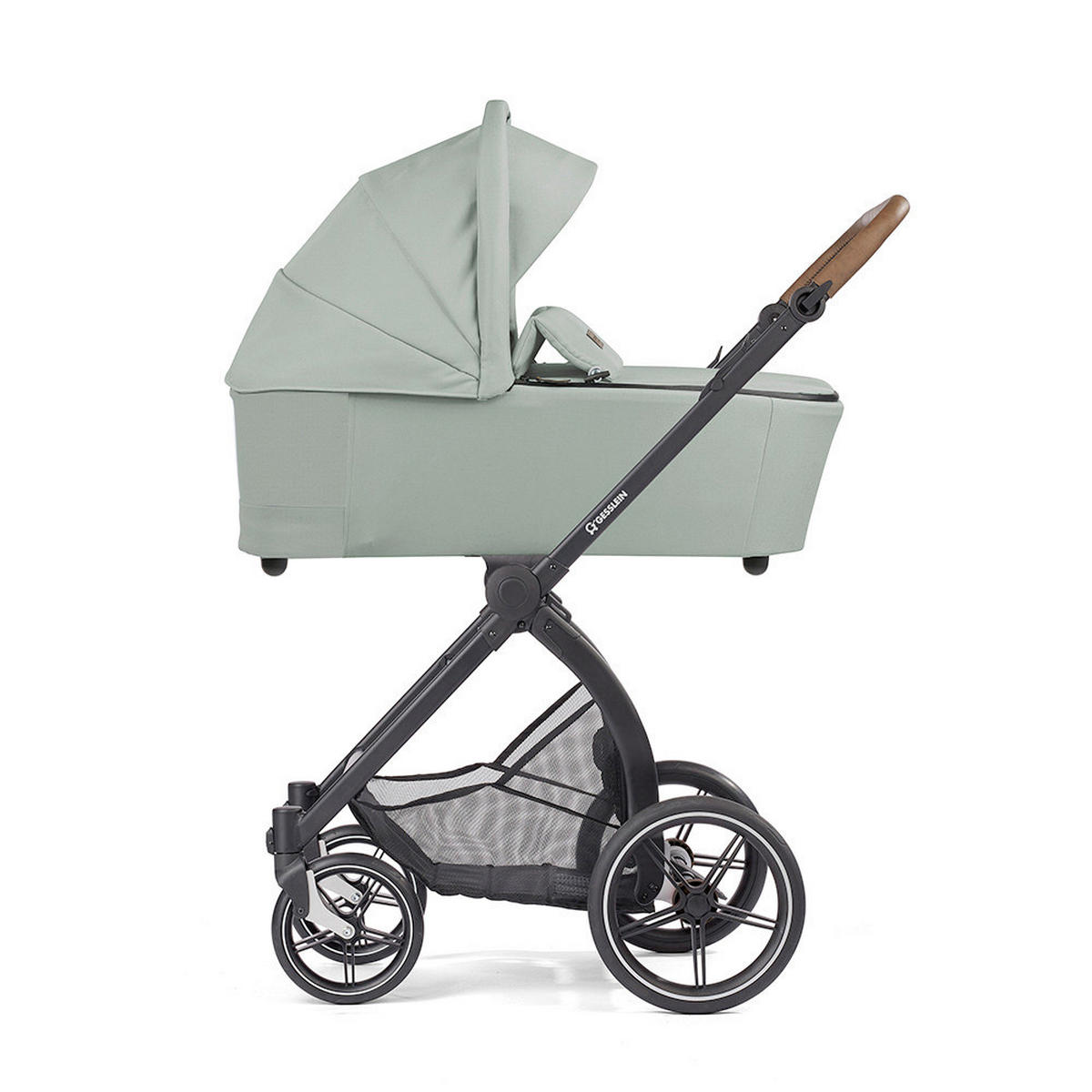 KINDERWAGENSET FX4 Swing Set  - Schwarz/Mintgrün, Basics, Textil (100/55/130cm) - Gesslein