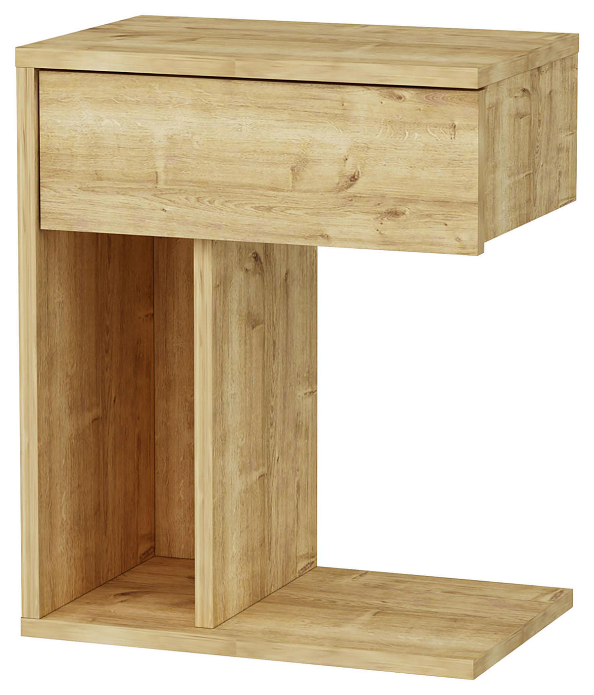 NACHTTISCH 44,4/55/29,4 cm  in Eichefarben  - Eichefarben, Design, Holzwerkstoff (44,4/55/29,4cm) - MID.YOU
