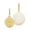 PFANNENSET 2-teilig 20 & 26 cm  - Gelb/Goldfarben, Basics, Glas/Metall (20 & 26cm) - GreenPan