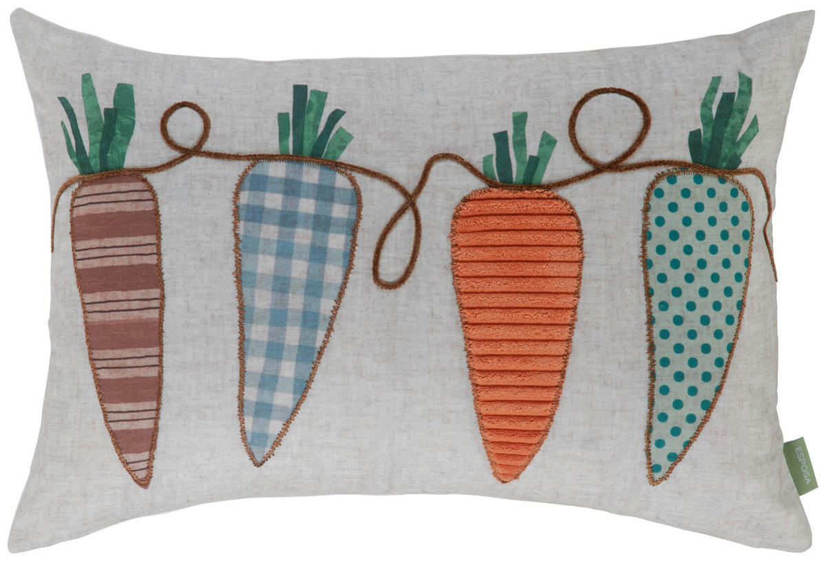 ZIERKISSEN  40/60 cm   - Weiß, Textil (40/60cm) - Esposa