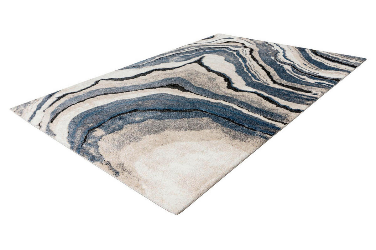 FLACHWEBETEPPICH 60/110 cm Blau rechteckig  - Blau, Basics, Textil (60/110cm) - Kayoom