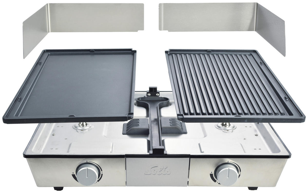 TISCHGRILL  - Silberfarben, Basics, Metall (19/50/41cm)