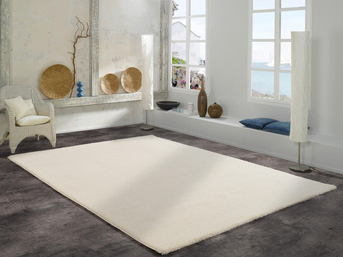 WEBTEPPICH 140/200 cm Sunshine Creme  - Creme, KONVENTIONELL, Textil (140/200cm) - Novel
