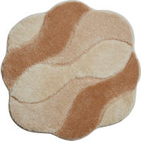 BIDET-VORLEGER Weiß, Beige 60/60 cm  - Beige/Weiß, Basics, Kunststoff/Textil (60/60cm) - Grund