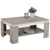 COUCHTISCH 90/60,5/41,5 cm rechteckig Grau, Weiß  - Weiß/Grau, KONVENTIONELL, Holzwerkstoff (90/60,5/41,5cm) - Boxxx