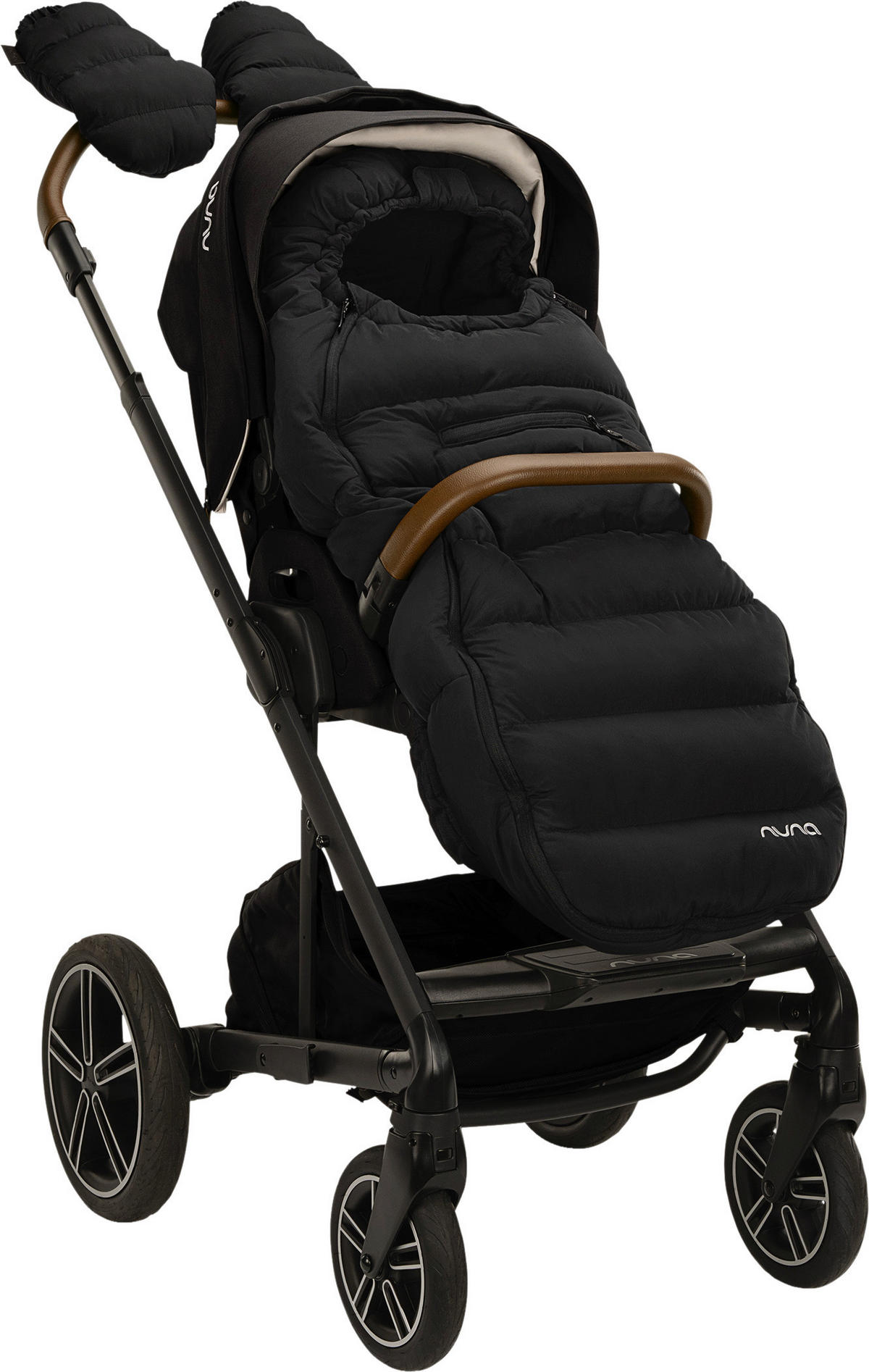 FUßSACK  - Schwarz, Basics, Textil (99/42/14cm) - Nuna